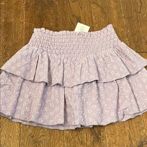 Katie J NYC Lilac Floral Skirt